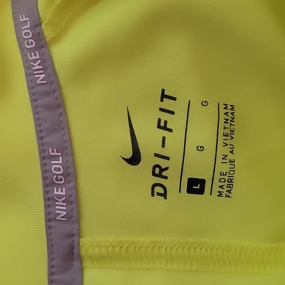 Nike DRI FIT golf collared tank top with emblem womens size L - Picture 10 of 12